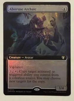 Abstruse Archaic Extended Art Foil - Commander Masters MTG - Image 1