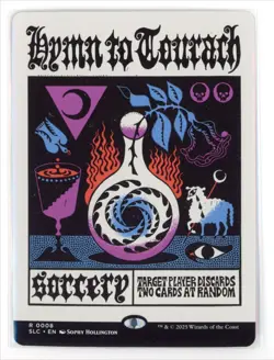 SLC Hymn to Tourach #8 Borderless Encyclopedia Countdown Secret Lair Non-Foil - Image 1