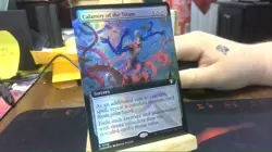 calamity of the titans extended art foil mtg - Image 1