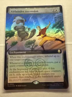 MTG Airbender Ascension #0364 Extended Art Foil Aang The Last Airbender - Image 1