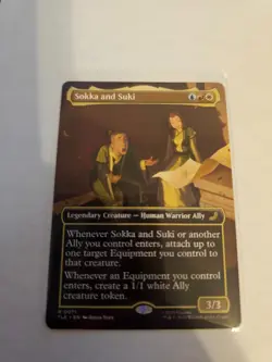 Sokka and Suki Borderless MTG Avatar: TLA Eternal-Legal Nm/M - Image 1