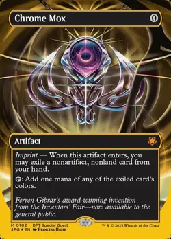 1 x Chrome Mox - First-Place Foil - Borderless - Special Guests - NM-Mint - MTG - Image 1