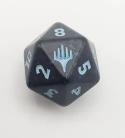 Magic the Gathering Spider-man Prerelease D20 Black Blue Spindown Dice 2025 - Image 4