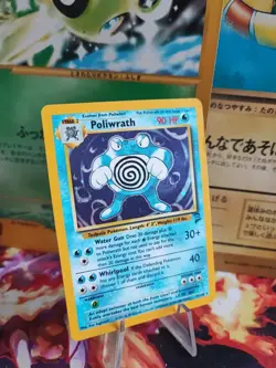 Pokemon Karte Card Quappo Poliwrath Base Basis Set 2 English Holo Wotc Exc+ - Image 1