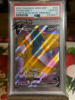 💎PSA 10 GEM MINT💎 Charizard V - Pokemon Black Star Promo | SWSH050 - Image 1