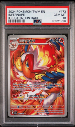 Infernape 173/167 PSA 10 Gem Mint - Pokemon: Twilight Masquerade - Image 1