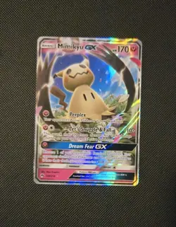 2018 Pokemon Lost Thunder - Mimikyu GX 149/214 Ultra Rare Holo Foil - LP - Image 1