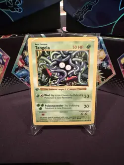 Pokemon Tangela Common Shadowless 1st Edition Base Set 66/102 Excellent - Image 1