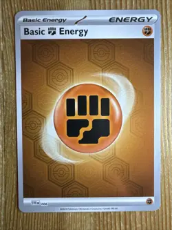 Pokemon TCG Fighting Energy 006 REVERSE HOLO Shrouded Fable NM - Image 1