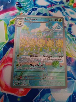 Sunflora 169/167 Pokemon TCG Sv06: Twilight Masquerade Illustration Rare NM - Image 1