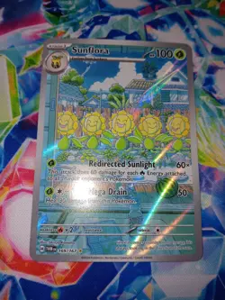 Sunflora 169/167 Pokemon TCG Sv06: Twilight Masquerade Illustration Rare NM - Image 2
