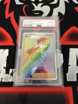 2021 POKEMON CHERYL FULL ART SECRET RARE SWSH BATTLE STYLES PSA 10 GEM MINT - Image 1