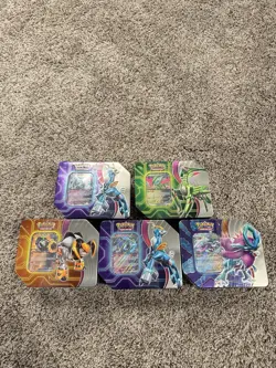 5x Pokemon TCG Paradox Destinies Tins! SEALED! 5 Packs! Walmart Black Friday - Image 2