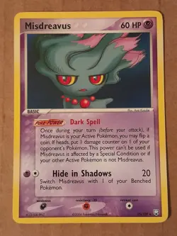 Pokemon Misdreavus 25/109 Team Rocket Returns Rare NM See Pictures - Image 1