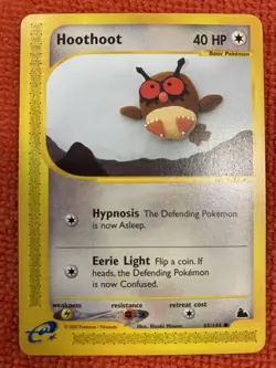 SKYRIDGE HOOTHOOT 65/144 2003 Non -Holo Pokemon TCG - Image 2