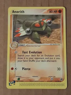 Pokemon Anorith 27/100 Ex Sandstorm NM See Pictures - Image 1