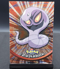 1999 Topps Pokemon TV Arbok #24 Silver Foil Black Logo (Rays 2nd Print) - Image 2