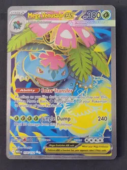 Mega Venusaur ex #155 NM Ultra Rare Mega Evolution Pokemon TCG - Image 1