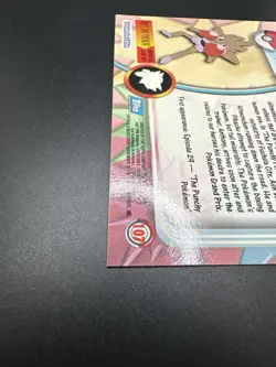 Hitmonchan #107 2000 Topps Series 2 Pokemon Blue Logo TV Animation Holo Foil - Image 4