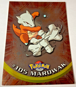 Pokemon Topps TV Animation Edition Series 2 Marowak #105 Foil Near Mint - Image 1