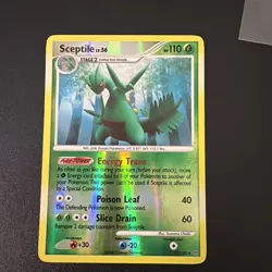 2008 Pokemon Diamond & Pearl Stormfront Sceptile Reverse Holo 10/100 Lp - Image 1