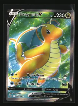 Pokemon DRAGONITE V 076/078 Full Art Ultra Rare (2022 Pokemon GO) NM/Near Mint - Image 1