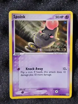 Spoink - 65/106 - Emerald - Reverse Holo Stamp - Pokemon - Image 1