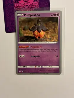 Pumpkaboo 076/203 2022 Pokemon World Championships Evolving Skies Variant C - Image 1