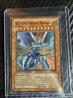 1996 TCG Limited Edition HOLO BLUE-EYES SHINING DRAGON Ultra Rare #MOV-EN001 - Image 1