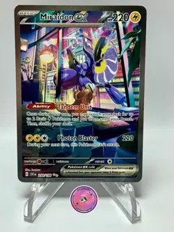 Pokemon TCG Miraidon EX Scarlet & Violet Base Set Holo Card 244/198 NM - Image 1