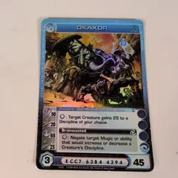 Chaotic TCG Card Okaxor Creature Super Rare Beyond the Doors MI Max E - Image 1