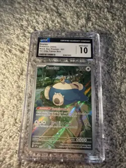 CGC 10 Snorlax 051 SVP Pokemon Card 151 English Black Star Promo 2023 GEM MINT - Image 1