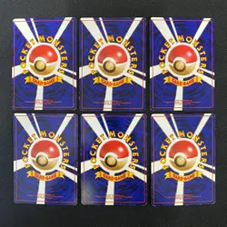 Dark Normal Card Set of 6 Japanese Pokemon Card Old Back s007282 - Image 2