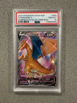 Charizard v SWSH050 Holo PSA 10 Sword & Shield Promo Card Slab - Image 1