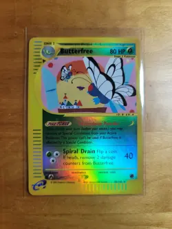 Butterfree 038/165 Expedition Base Set Reverse Holo Rare Pokemon TCG Card NM - Image 1