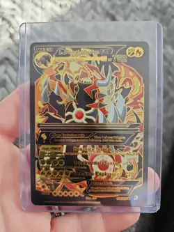 Primal Groudon EX Black Foil Fan Art Vinyl Collector Pokemon Card - Image 1