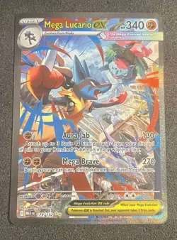 POKEMON CARD 2025 MEGA LUCARIO EX SIR FULL ART 179/132 MEGA EVOLUTION - Image 1