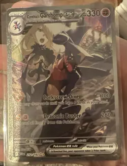 Pokemon TCG Cynthia's Garchomp EX Holo Card 232/182 Sv10: Destined Rivals - Image 4