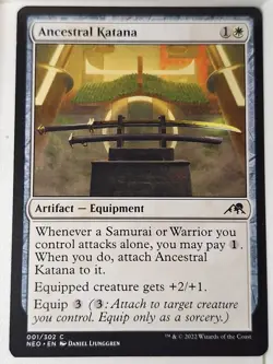 Ancestral Katana - Kamigawa: Neon Dynasty - Magic the Gathering MTG Nice! - Image 1