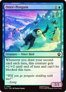 NM Foil Otter-Penguin, MTG, Avatar: The Last Airbender, Magic the Gathering, 67 - Image 1