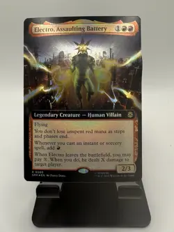 Electro, Assaulting Battery #260 SPM R (Extended Art) (FOIL) Marvel's Spider-Man - Image 1