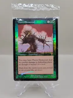 2001 MTG Magic the Gathering Thorn Elemental 7th Edition Foil Sealed 273/350 - Image 1