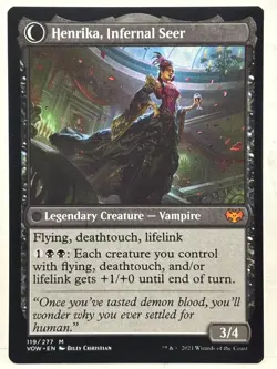 Henrika Domnathi Innistrad henrika, infernal seer Crimson Vow LIFE TOP BEND! - Image 2