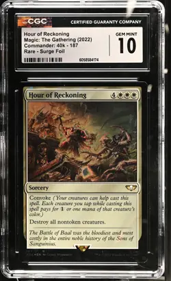 HOUR OF RECKONING Warhammer 40k Surge Foil Rare CGC 10 MTG - Image 1