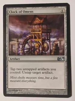 Clock of Omens MTG, Magic 2013 (M13), Uncommon Artifact - Image 1