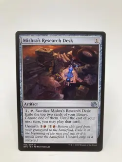 Mishra's Research Desk NM/M* The Brother's War ENGLISH 162/287 mtg -UnltdCards - Image 1