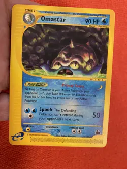 SKYRIDGE OMASTAR 23/144 2003 RARE Non -Holo Pokemon TCG - Image 3