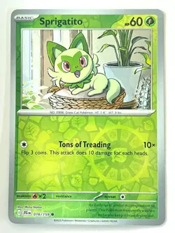 Sprigatito 016/159 Reverse Holo Journey Together Pokemon Pack Fresh Near Mint NM - Image 3