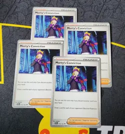 4x Pokemon TCG Morty's Conviction 155/162 Temporal Forces Playset - Image 1