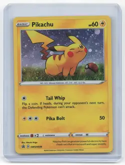 2020 Pokemon Pikachu Sword & Shield Black Star Promo Holo #SWSH039 Near Mint - Image 1